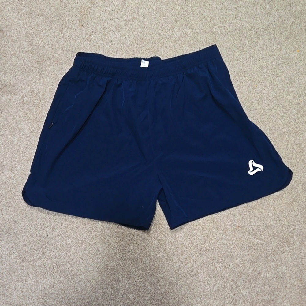 NWOT SILKWORLD Mens Running Stretch Quick Dry Shorts‎ w Zipper Pockets Sz XL